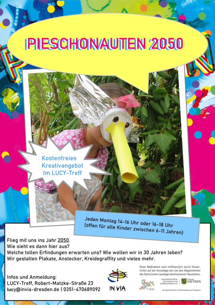 Flyer Pieschonauten 2050 Informationen nach dem Bild